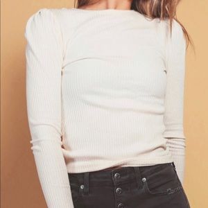 Z SUPPLY Kaiya Ribbed LS Top *WORN ONCE*